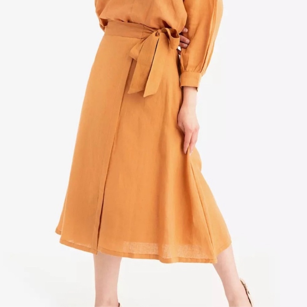 Tribe Alive organic line orange wrap skirt